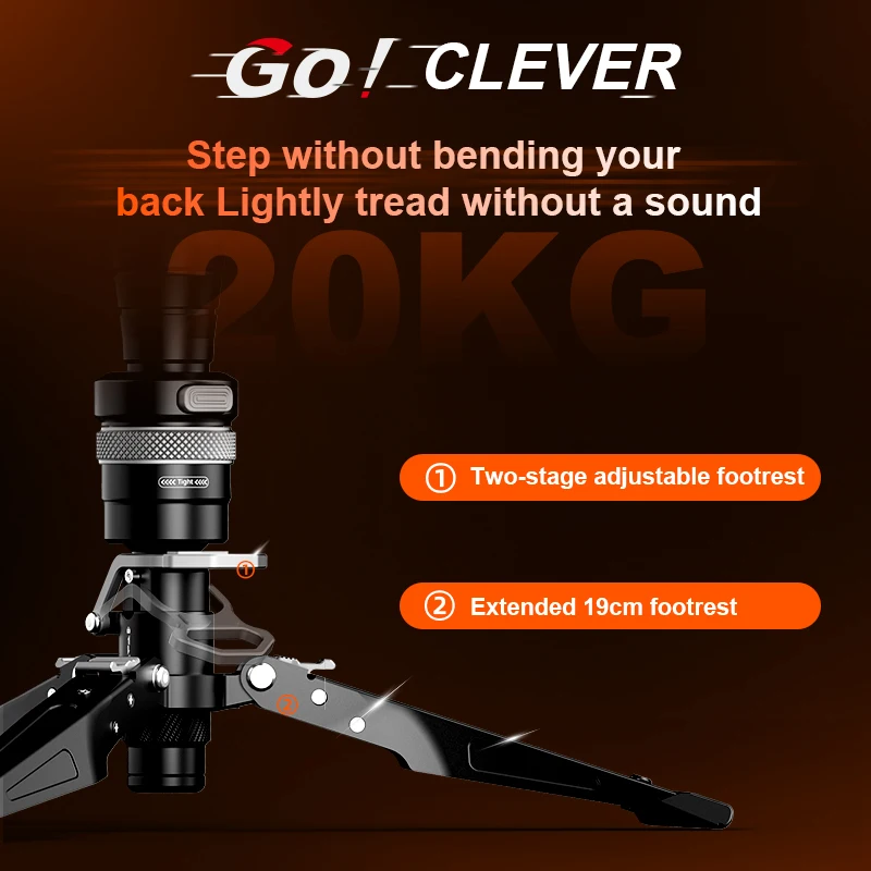 كومان M1 M1 Pro V5 ألياف الكربون السفر Monopod الإفراج السريع لوحة DSLR حامل كاميرا خفيفة الوزن بنقرة واحدة رفع حامل ثلاثي القوائم