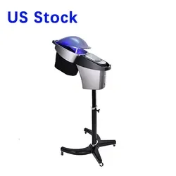 factory outlet  microwave ozone steamer in hair salon 7 color lights hair steamer machine in black