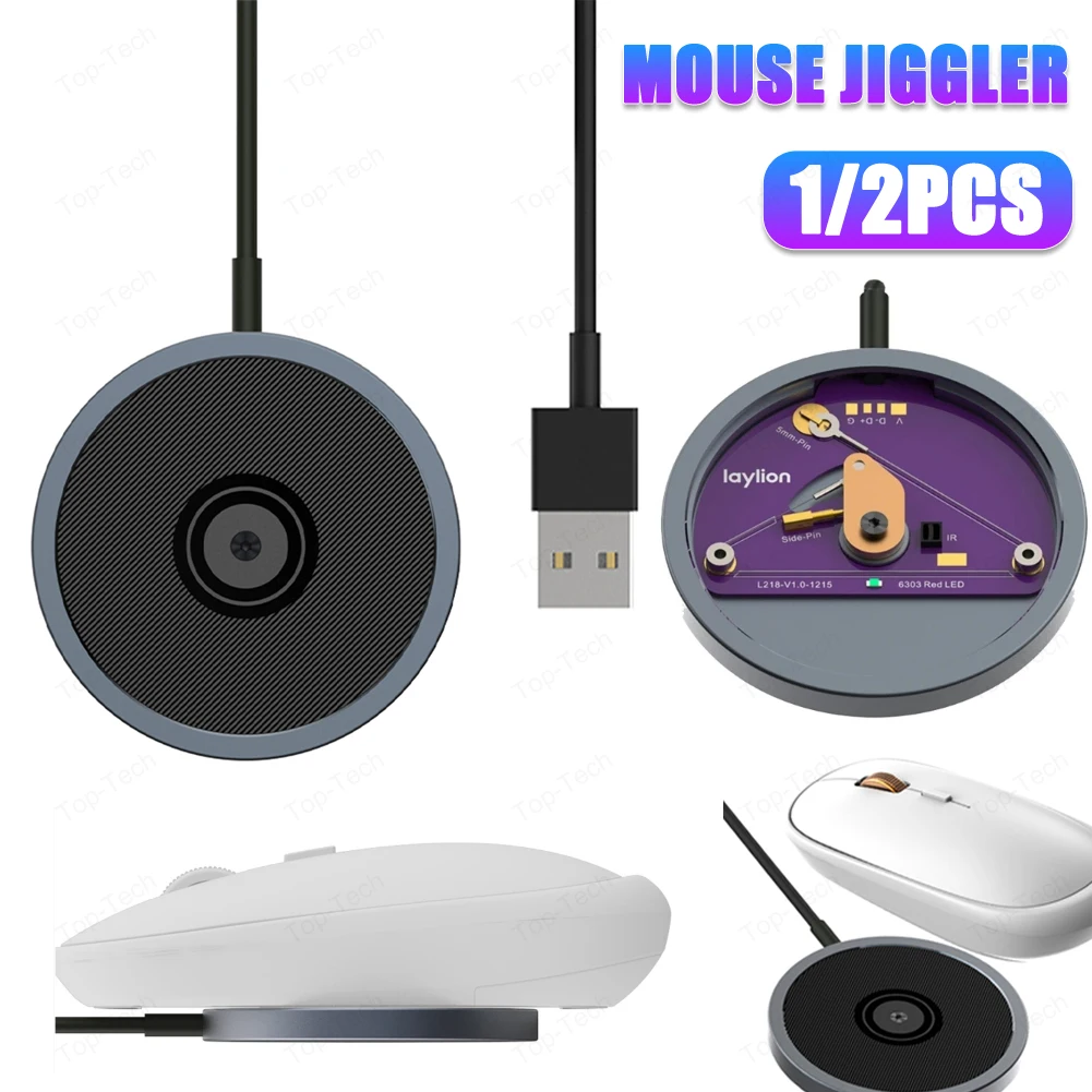 Undetectable Mouse Jiggler Ultra-Silent Automatic Mouse Wiggler Shaker Mouse Giggler To Keep Mouse Moving Work From Home