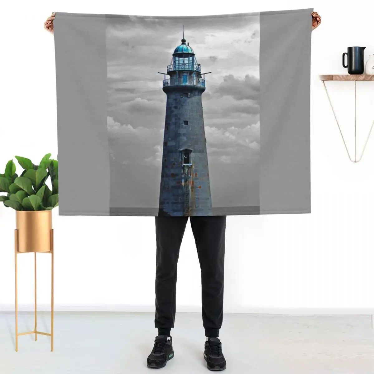 Minot Light - Scituate Massachusetts Throw Blanket Hair Designers manga Custom Furrys cosplay anime Blankets