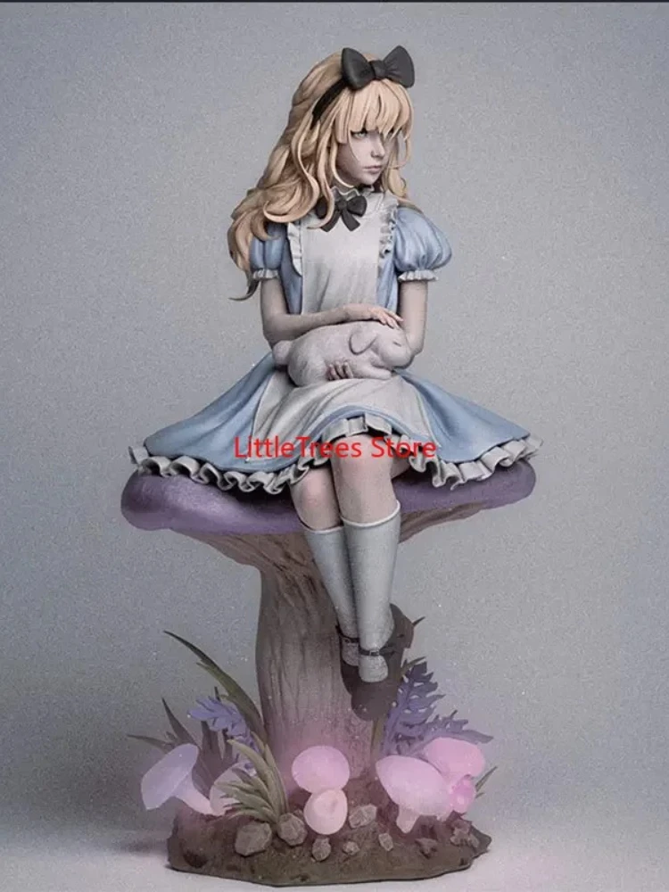 1/24 7.5cm Resin Model Kits Alice Girl Figurine Sculpture Unpainted Painted RW-1420