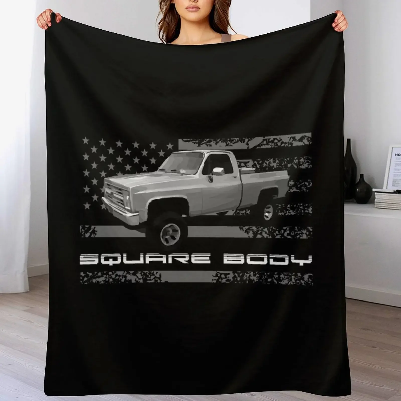 

1985 K10 Square Body Pickup Truck Throw Blanket Thin Large Sofas Soft Big Blankets
