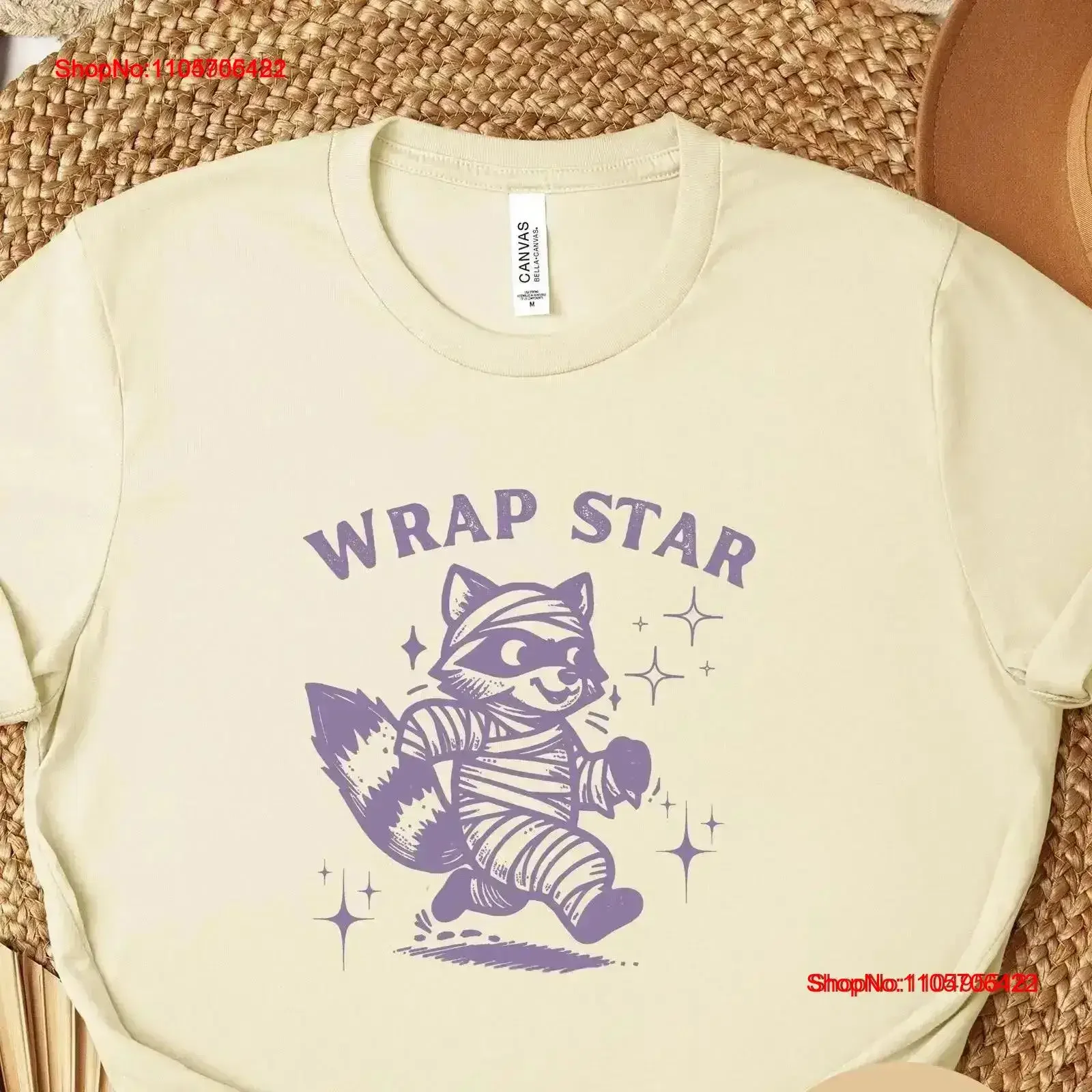 Wrap Star Mummy Retro Raccoon SweaT T Shirt Vintage Trash Panda Halloween Funny Unhinged Weirdcore Sweater for Her Spooky