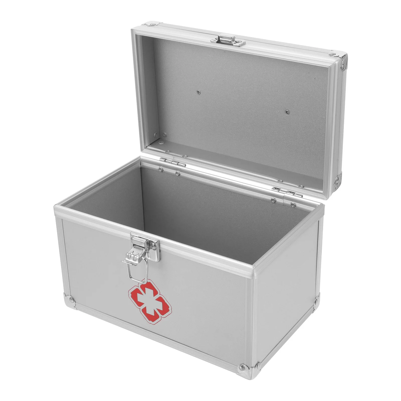 Custodia per medicinali di grande capacità Robusta scatola di pronto soccorso con serratura Organizzatore di archiviazione medica portatile con manico per uso scolastico domestico