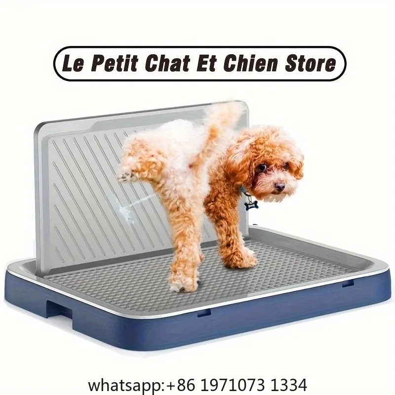 Dog Potty Tray with Removable Grid | Heavy-Duty, Non-Slip & Anti-Splash Design | Effortless Cleaning for Puppy/Dog Housebreaking