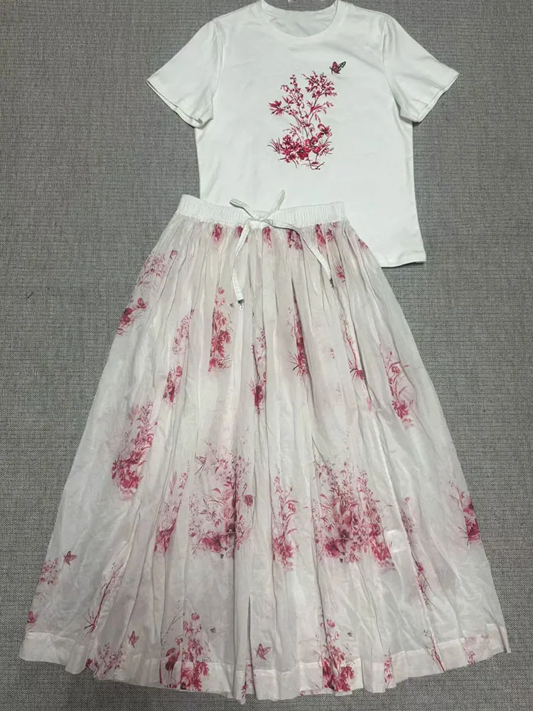 Nouvel ensemble floral d'été 2 - Midi Skirt Floral avis et prix