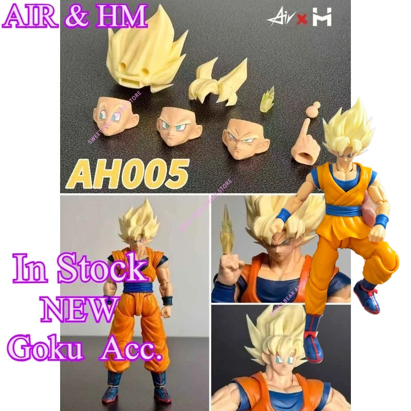 

In Stock HM&AIR AH005 GOKU Full Power DRAGON BALL Blonde Hair Accessories Pack SSJ Action Figure Anime Model Toys SHF Figuarts