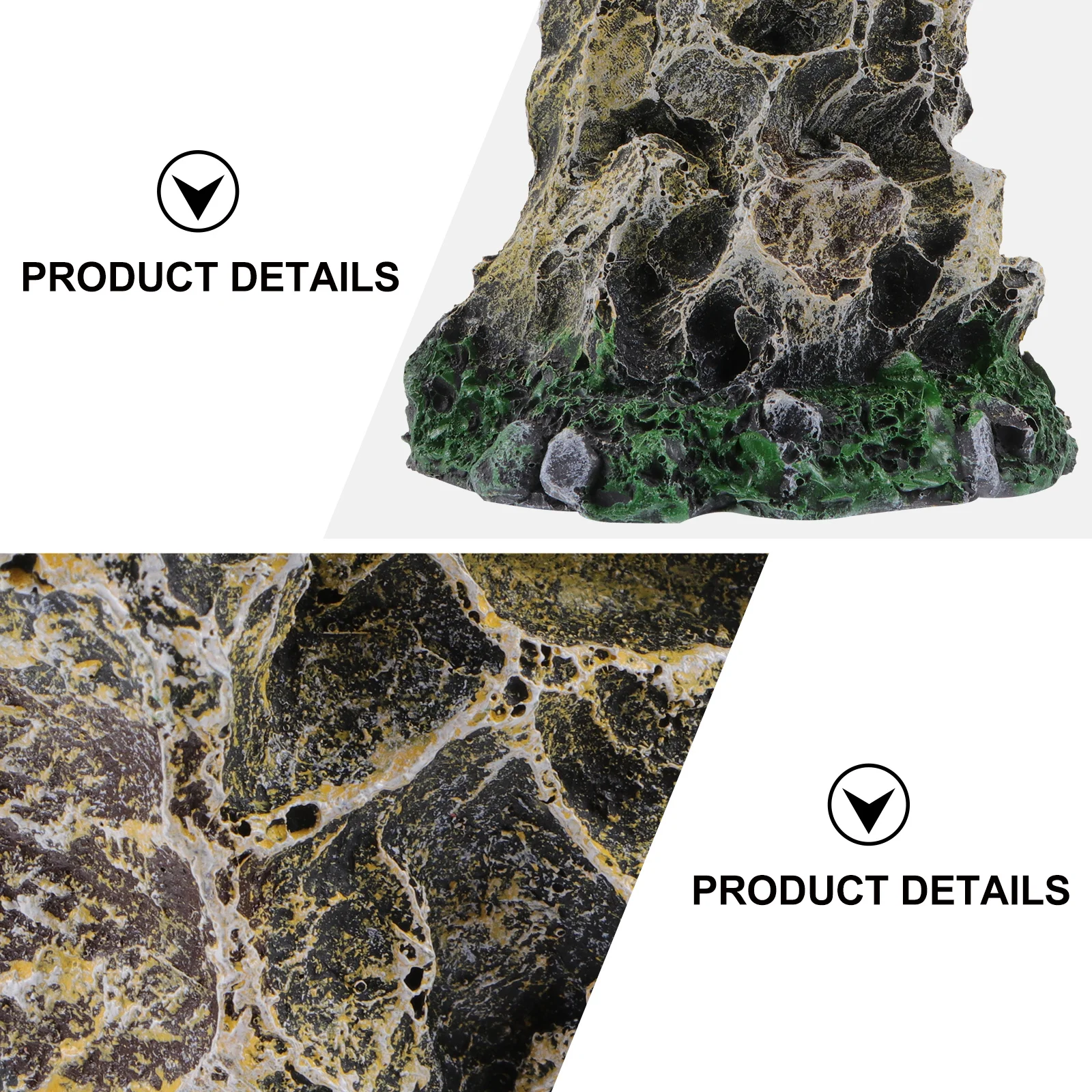 

Fish Tank Ornament Resin Artificial Mountain Decor Realistic Rockery Landscape for Aquarium Safe Environmentally Friendly