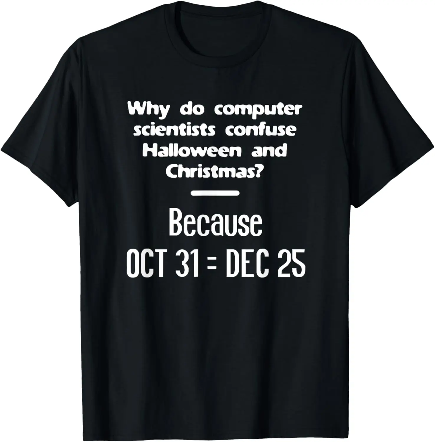 

Computer Scientist Halloween Christmas Nerd Geek Meme Funny T-Shirt