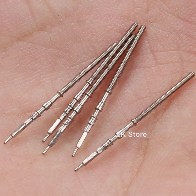 5PCS Movement Watch Steel Stem Crown Kit Watch of Part for NH35 NH36 NH38 NH39 Movement Stem Spare Parts Watch Accessories