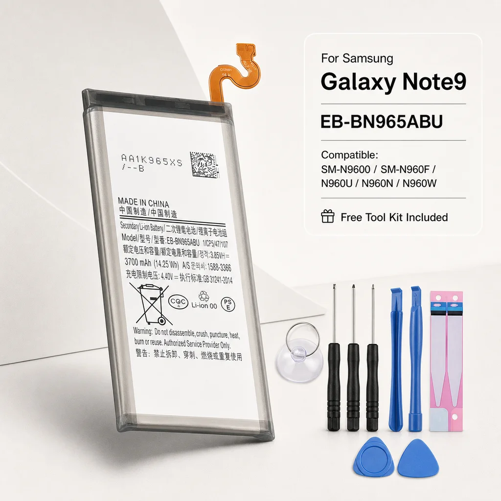 Premium Phone Battery EB-BN965ABU EB-BN965ABE 4000mAh For Samsung Galaxy Note9 Note 9 SM-N9600 N960F N960U N960N N960W +Tools
