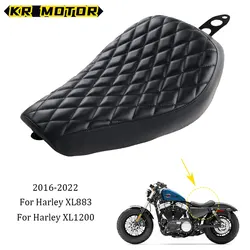 Motorcycle Accessories Black Leather Driver Front Seat Cushion  For Harley Sportster XL 1200 883 48 72 Forty Eight 2016-2020