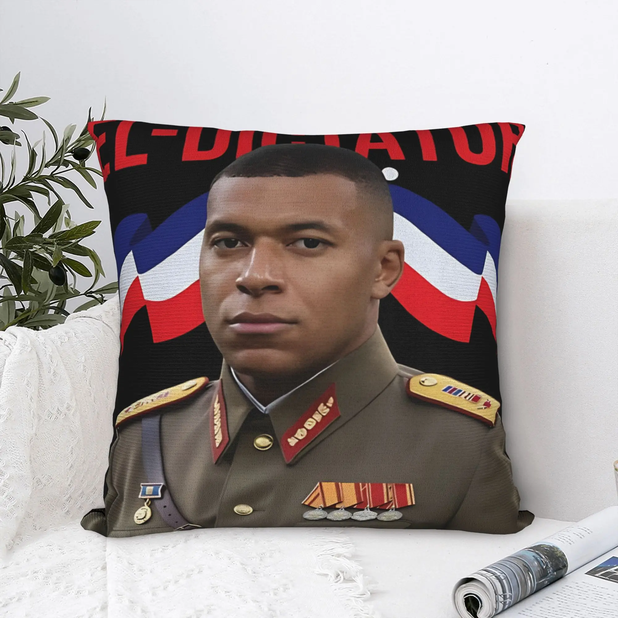 Kylians Mbappes Dictator Soccer Square Pillow Case  Cushion Covers Awesome Decorative Throw Pillow Case Cover for Seat 18