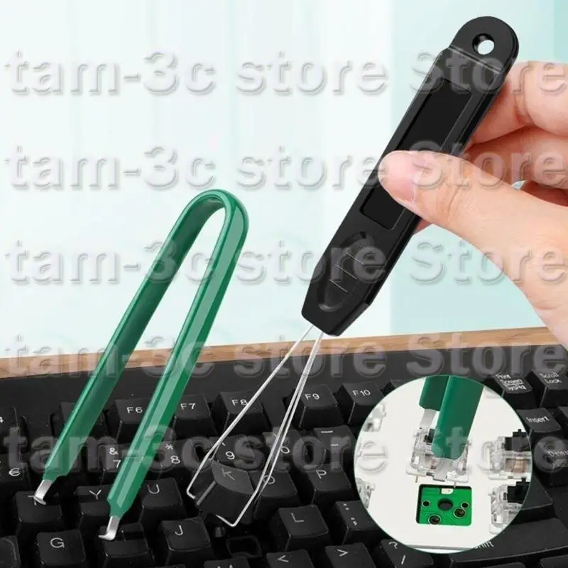 D0UA Antistatic IC Pulryer Keycap เครื่องมือถอดปุ่มกดปุ่มสำหรับสวิตช์แป้นพิมพ์เชิงกลและส่วนประกอบแผงวงจร