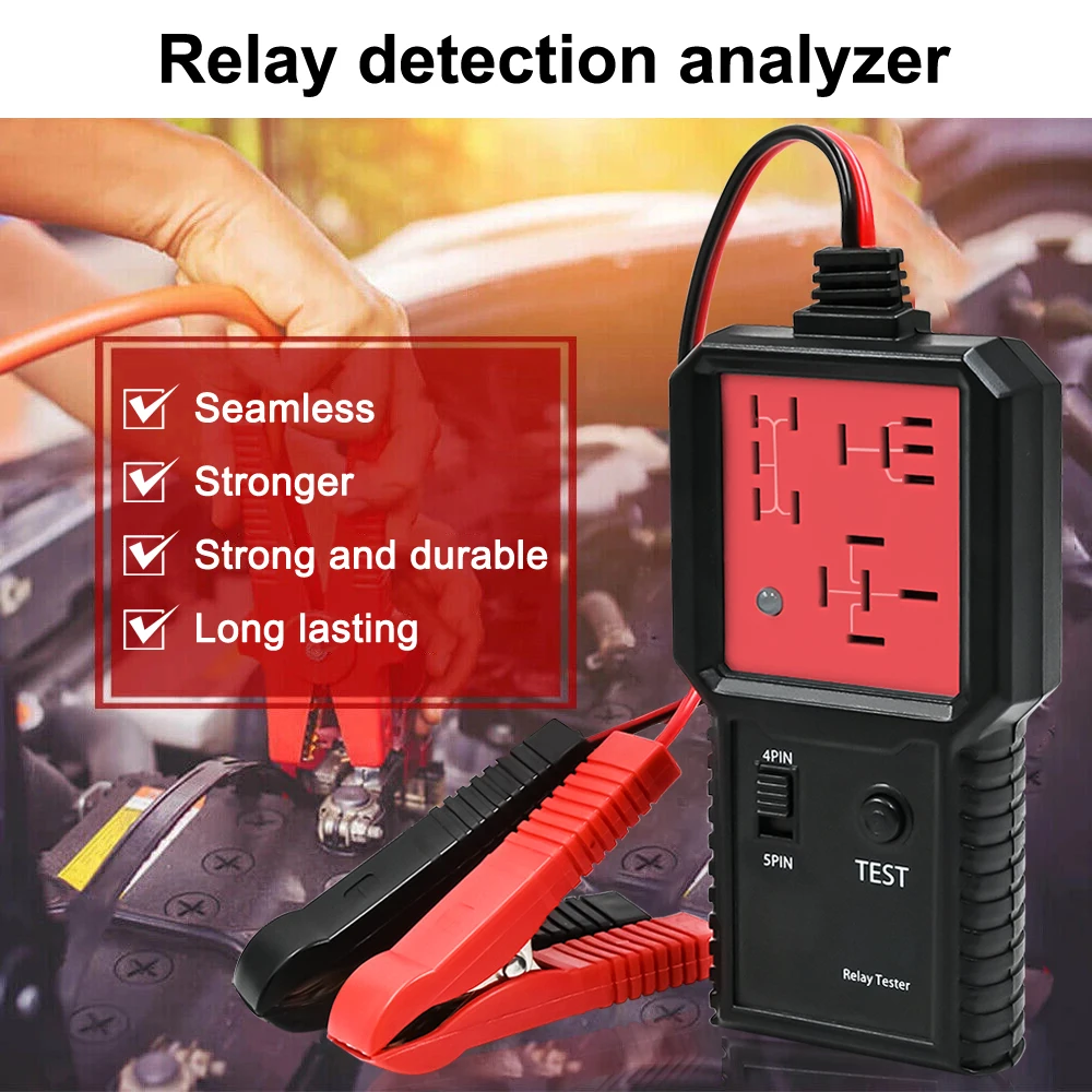 Car Relay Tester 12V Electronic Automotive Relay Tester Universal For Auto Diagnostic Tools Automotive Accessories