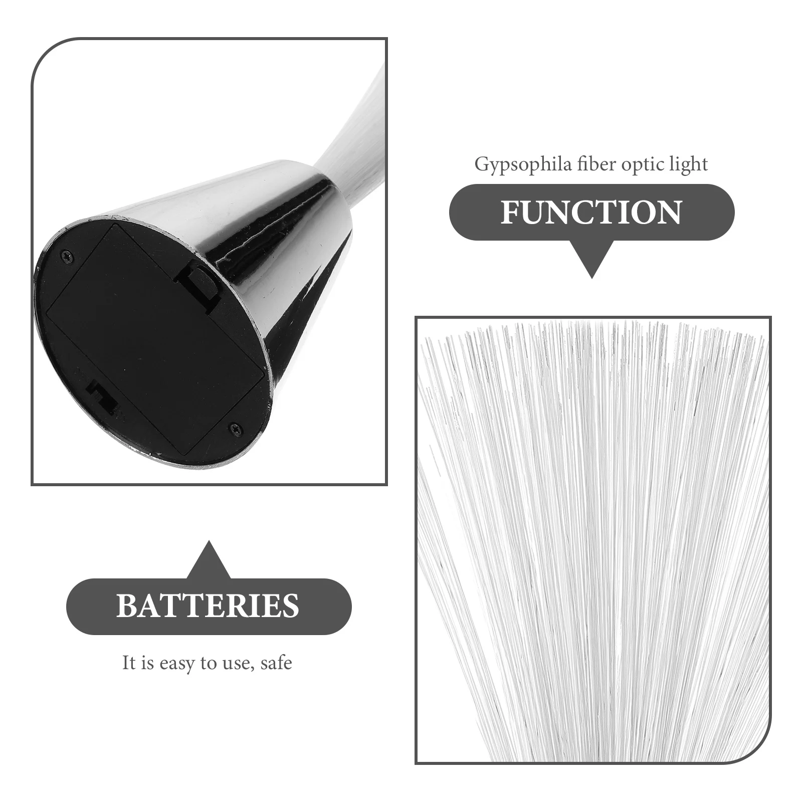 

5Pcs Gypsophila Fiber Optic Light Multicolor Flashing Lamp for Christmas Home Office Decoration Atmosphere Lighting