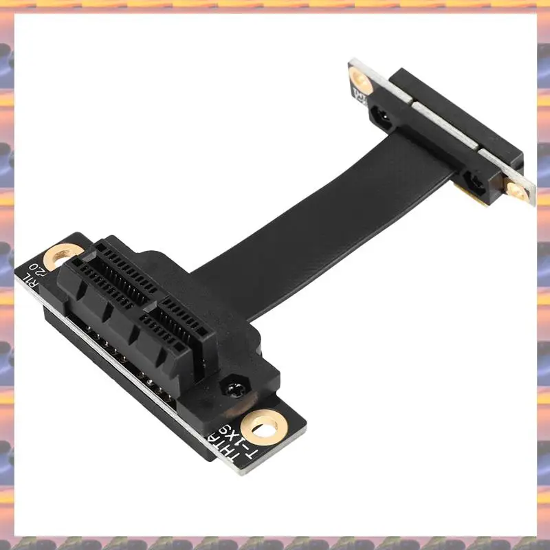 

(Срочная распродажа) 2X PCIE X1 Riser Cable Dual 90 Degree Right Angle Pcie 3.0 X1 To X1 Удлинительный кабель 8 Гбит/с PCI Express 1X Riser Card