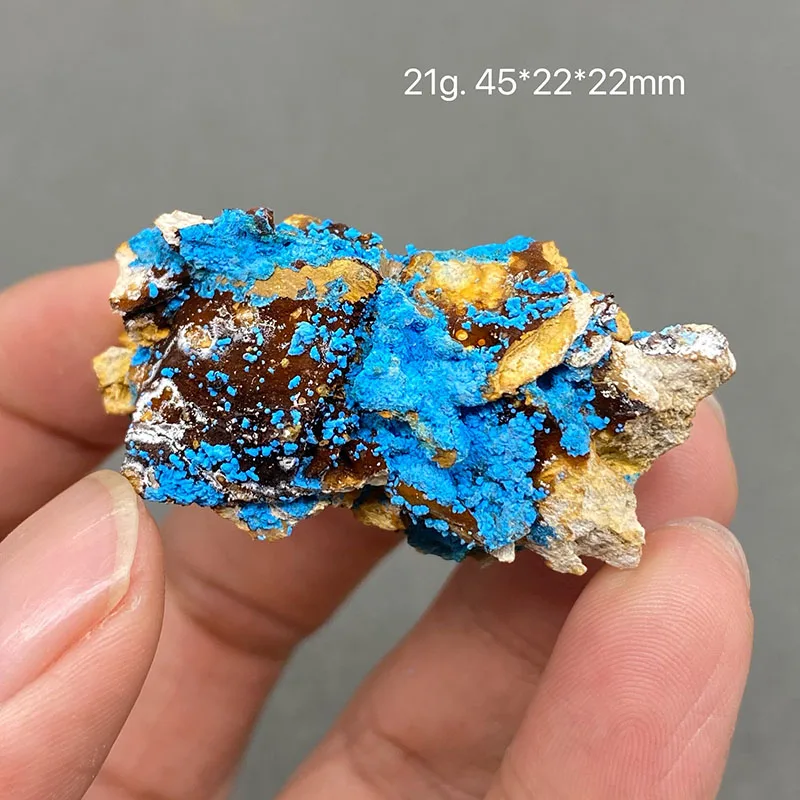 100% natural Congo blue Shattuckite ore specimen healing crystal collection.