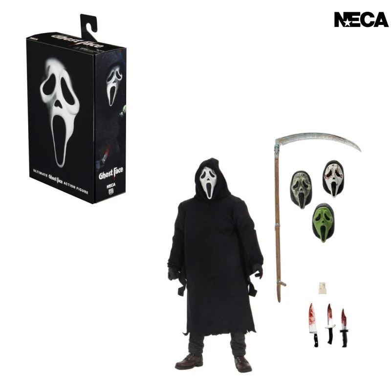 

Фигурка Neca 100% Authentic Ultimate Ghost Face Action Figure Scream Model 41372, 7 дюймов, с лазерной защитой от подделок, для коллекционеров
