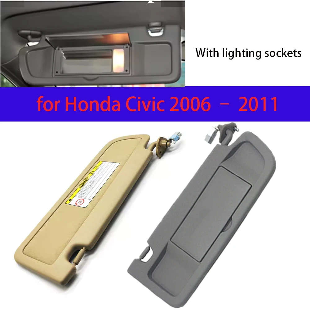 

Applicable for Honda Civic from 2006 to 2011 (8th generation Civic) with illuminated sun visor and anti-glare windshield shade.