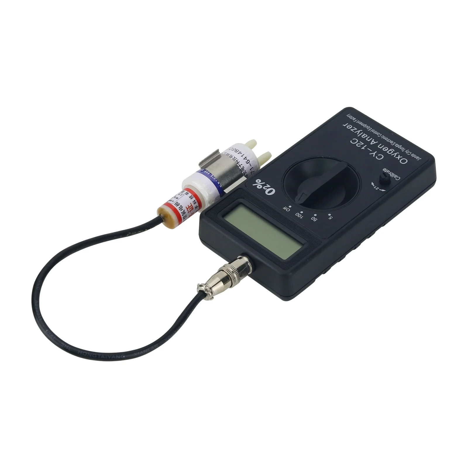 CY-12C Handheld Portable O2 Analyzer (Full Set) - Measures 0-100% Oxygen Concentration