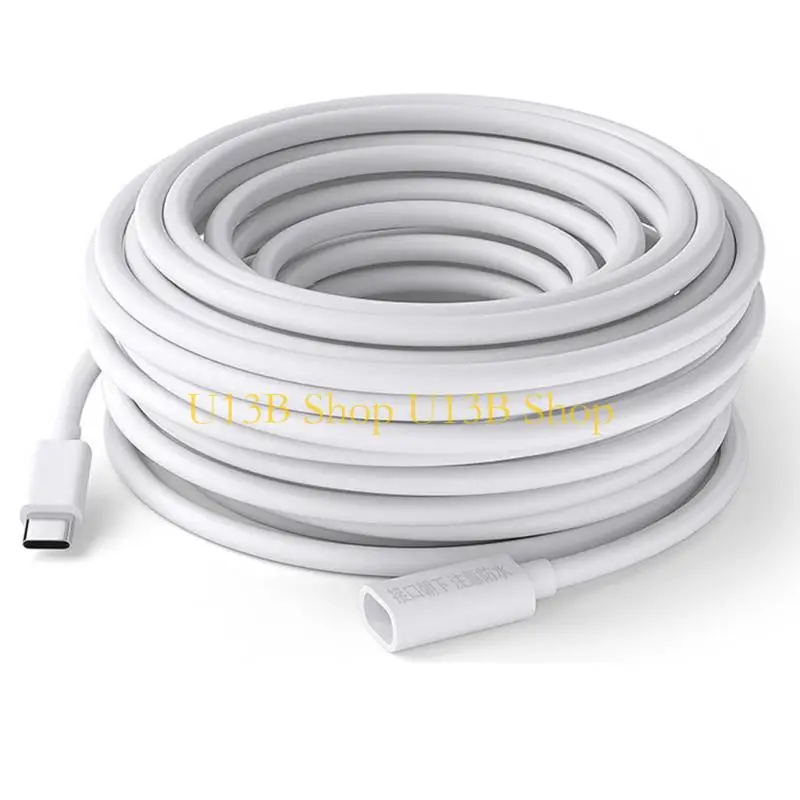 U13B Weatherproof Type C Power Extension Cable Waterproof and Protected Power Cable Wire for All Outdoor Applications