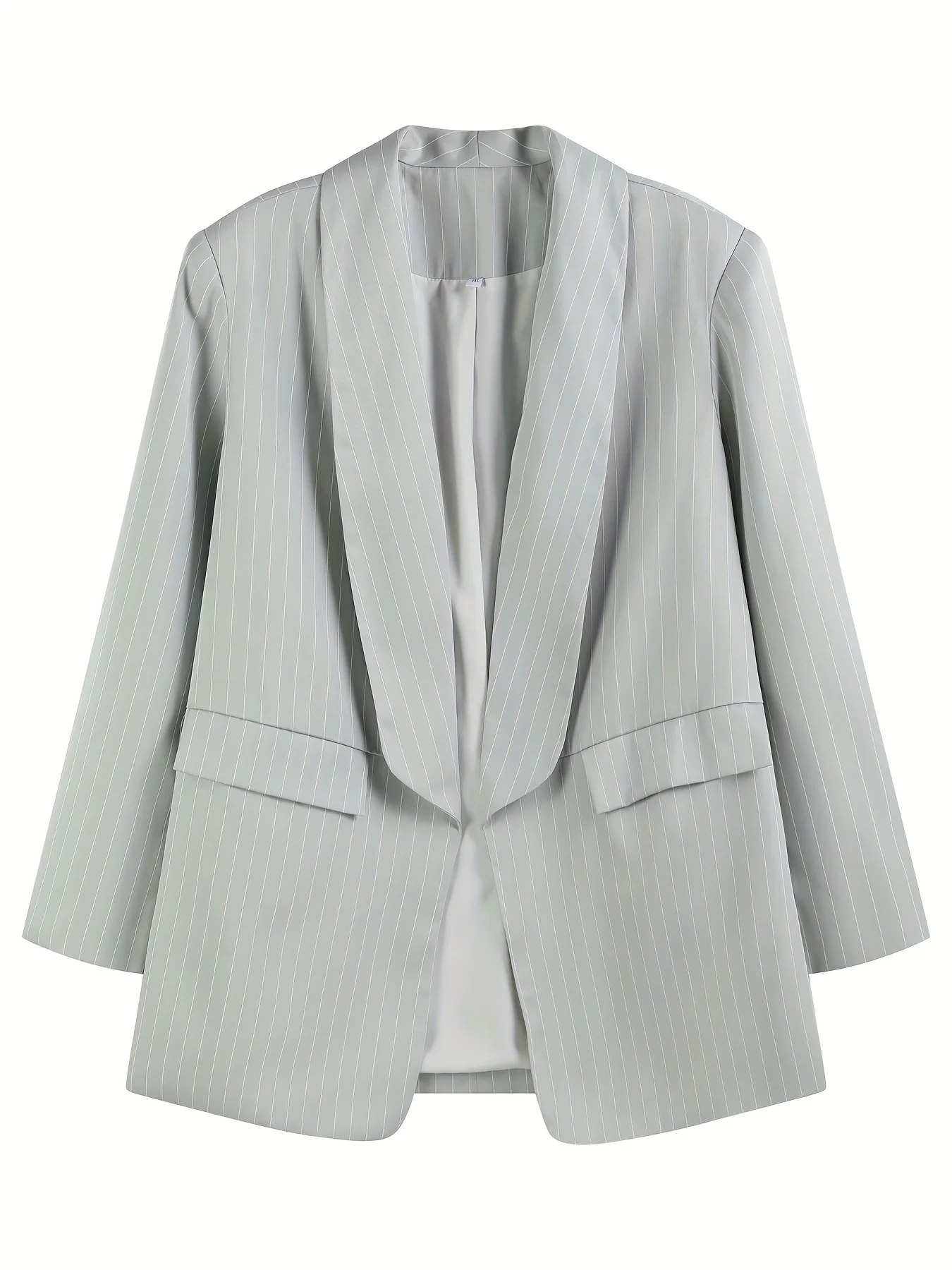 

Женский оверсайз тканый осенне-зимний пиджак в полоску