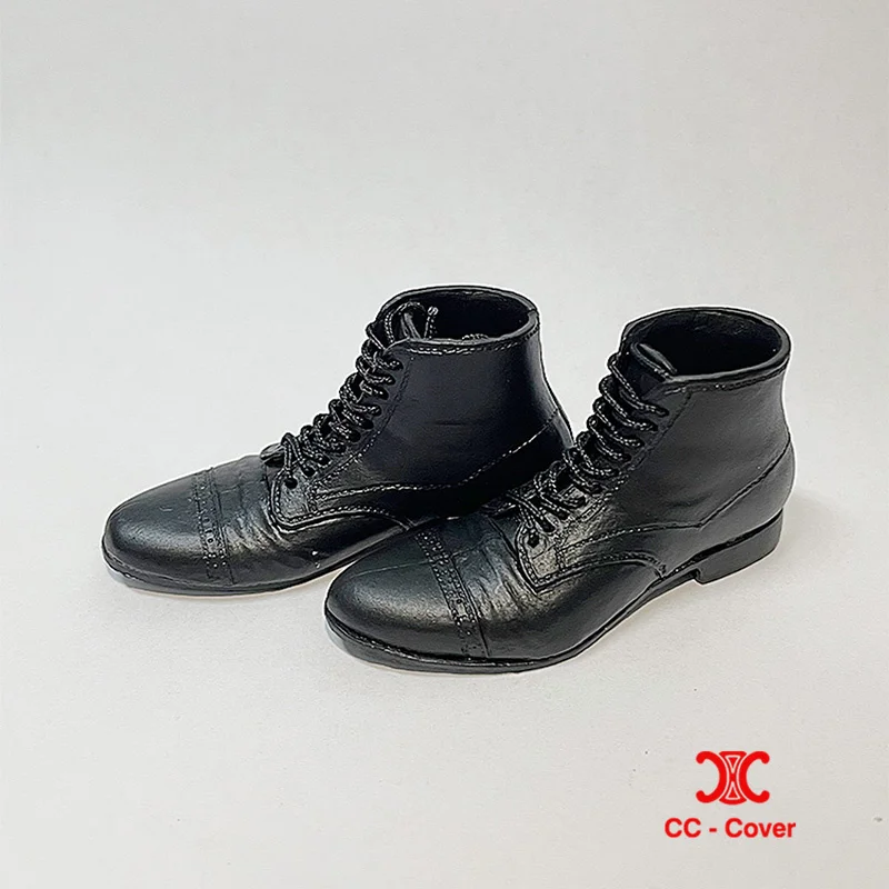 Męski garnitur w skali 1/6, buty wizytowe, sznurowane gumowe buty, żołnierz, solidne buty, model pasujący do 12-calowych figurek akcji z odłączanymi stopami, lalki.