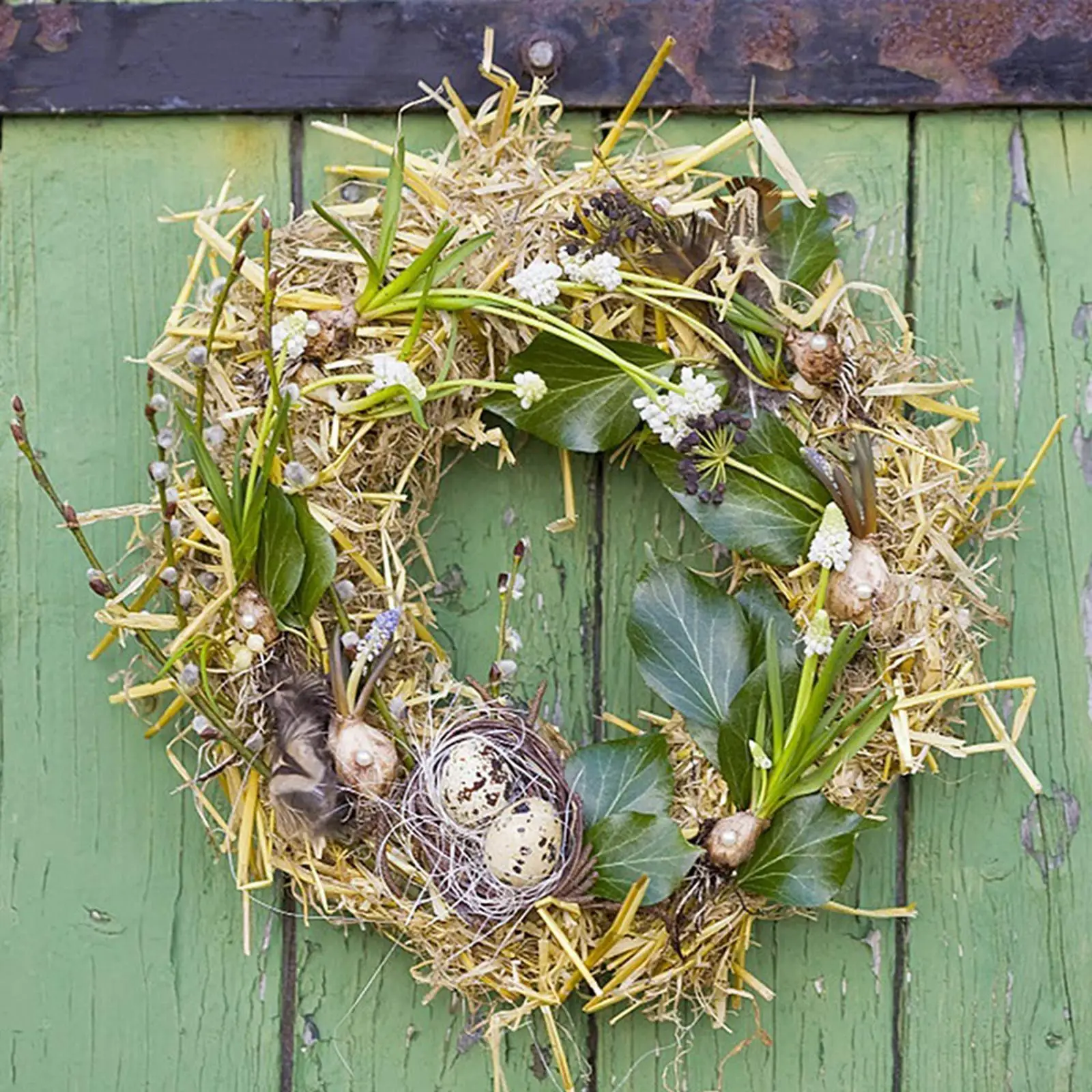 

Iron Wreath Circle Flower Arrangement Hoop Wire Base for Christmas Autumn Home Decor Wedding Holiday Party DIY