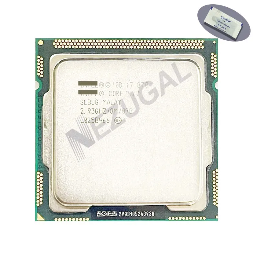I7-870 I7 870 SLBJG 2.93 mesurz façades Core 8M 95W LIncome 1156 Processeur CPU