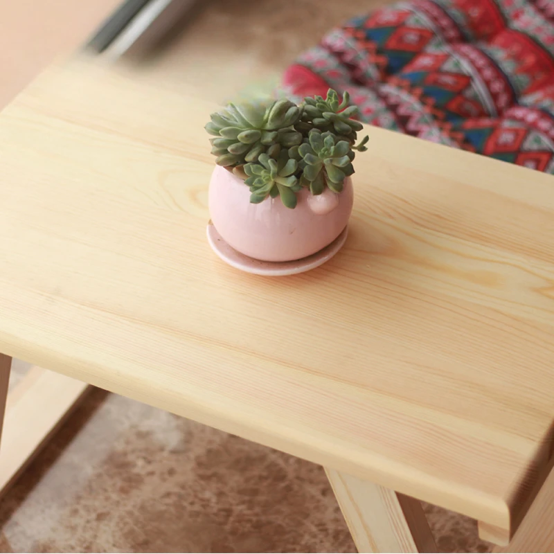 The product can be customized. windowsill bay window table tatami coffee table solid wood kang table low table simple computer