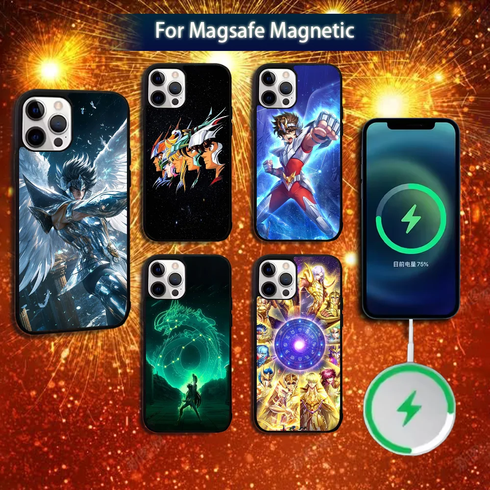

S-Saint Seiya Knights Phone Case For iPhone 16e,16,15,14,13,12,11,Plus,Pro,Max,Mini Magsafe Magnetic Wireless Charging
