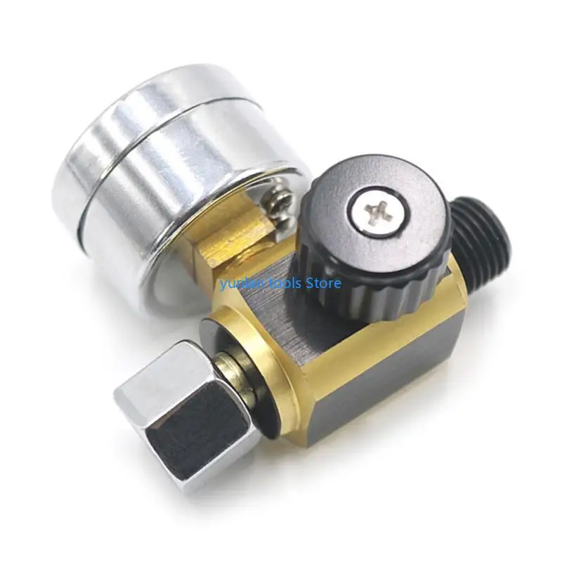 50LB 1/4in Guns Air Pressure Regulator Oil Water Separator Gauge Pneumatic Tool
