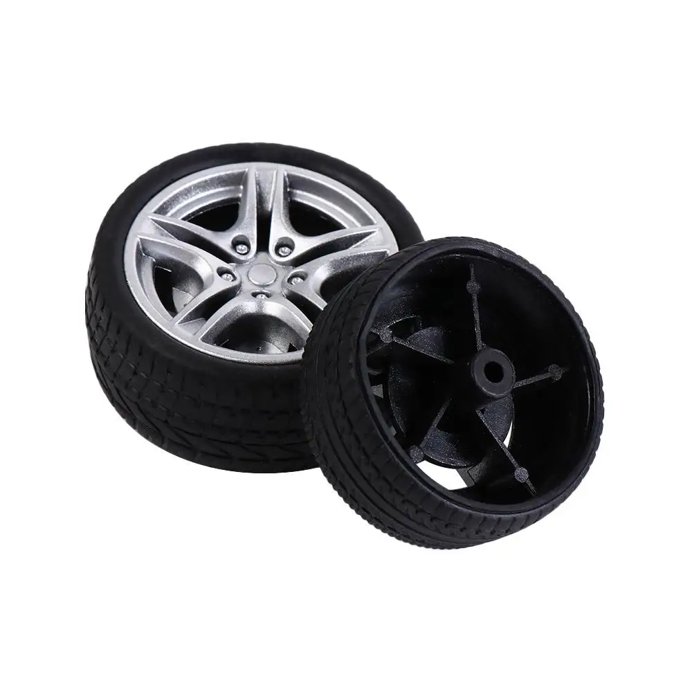 

Easy Install Rubber Car Tire Model Rotatable DIY Model Car Wheels Removable Vehicle Toy Car Modified Parts Toy Car