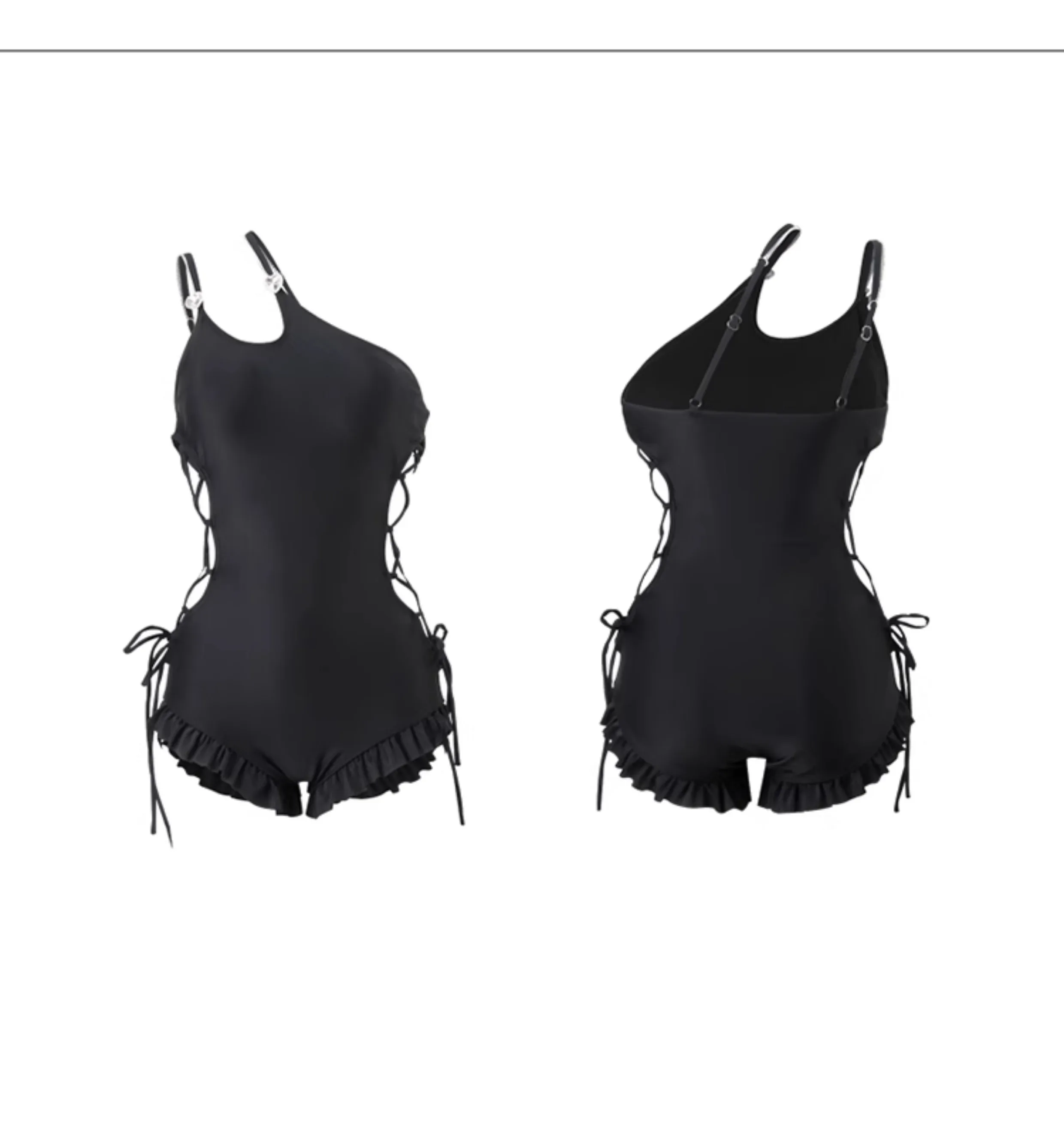 Sexy One-Piece Swimsuit Women Hollow Out Female Swimwear 2024 New Micro Monokini Bikini Beachwear Summer Bathing Suit White