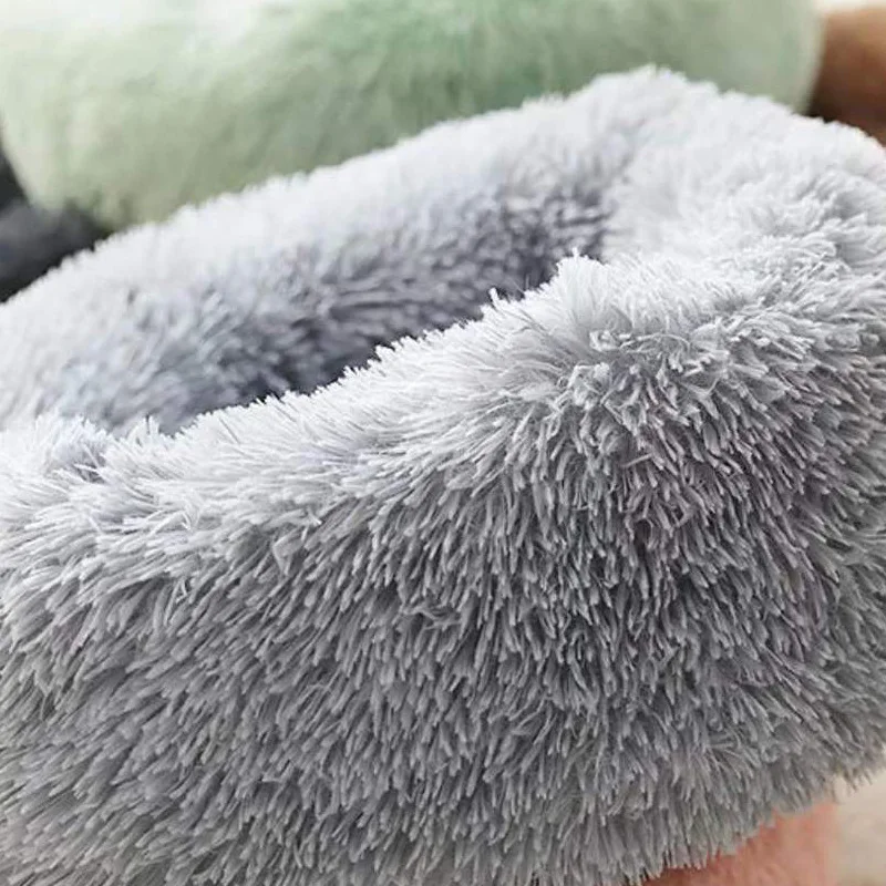 

Pet Dog Bed Comfortable Donut Round Dog Kennel Ultra Soft Washable Dog and Cat Cushion Bed Winter Warm Doghouse Dropshipping