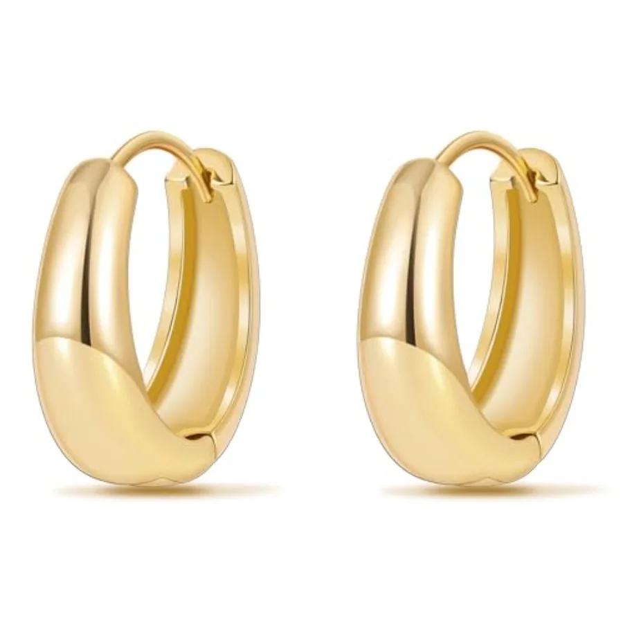 

micco Earrings for Women, Chnky Hollow Thick s Earrings for Women