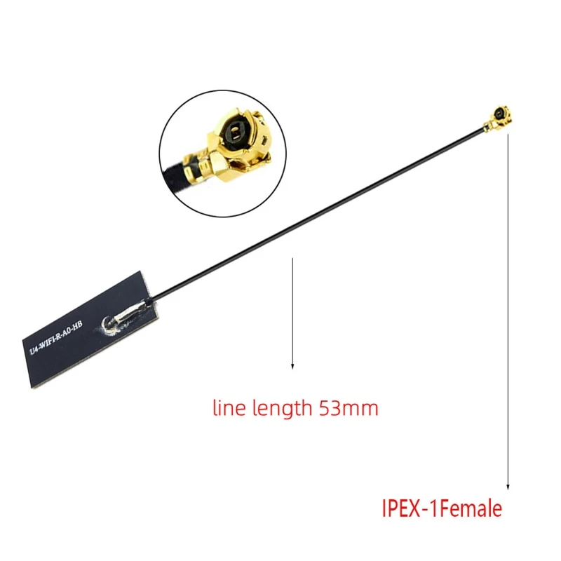 1 para uniwersalnej bezprzewodowej anteny wewnętrznej Mini PCI-E do laptopa. Antena ipex