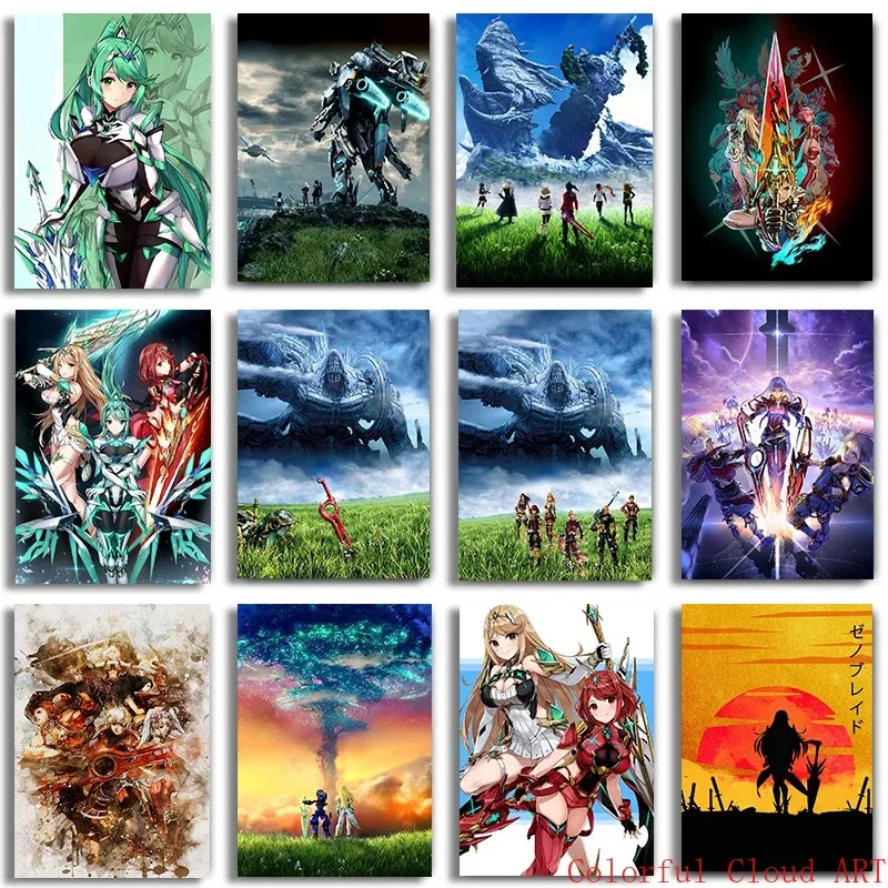 Xenoblade Chronicles Hikari Canvas Printing Paltes Anime Wall Decoration Art Picture Room Decoration Home Decoration HD Printing