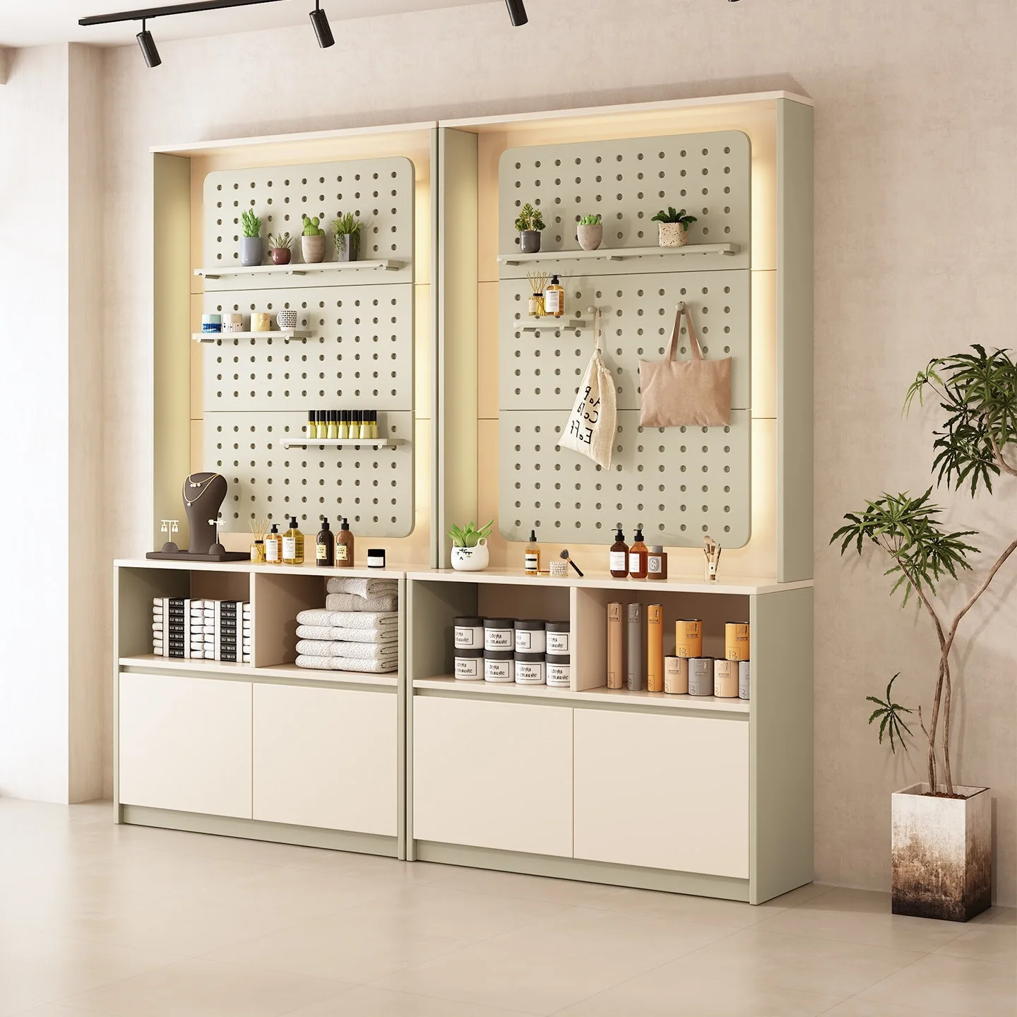 Cave plate shelf Product merchandise store Display cabinet multi-layer jewelry Pet sample Pin bean Stationery