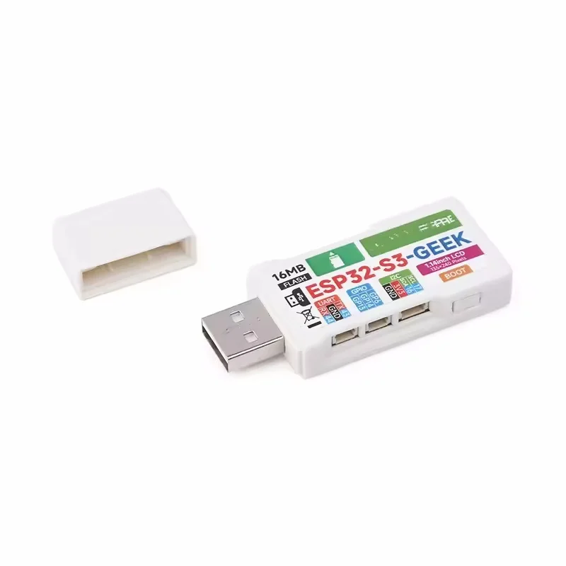 

ESP32-S3 Плата разработки Geek ESP32-S3R2 Чип 1,14-дюймовый цветной ЖК-дисплей 65K USB-A Мужской Wi-Fi/Bluetooth