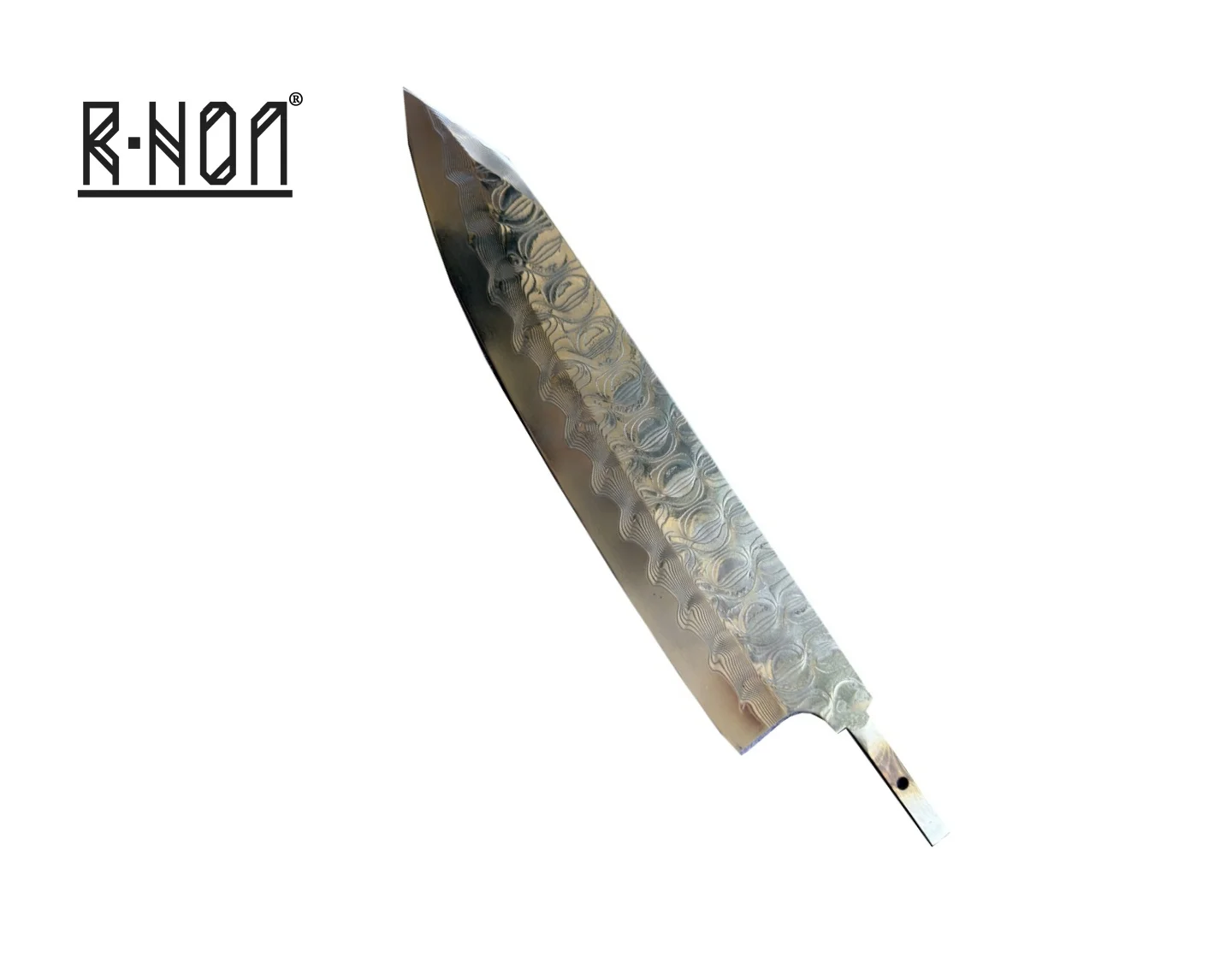 Cuchillo Kiritsuke RHON de 10 pulgadas para bricolaje, hoja de cuchillo japonés para chef, para cortar salmón, pescado, sashimi, sushi, cuchillo Gyuto sin mango