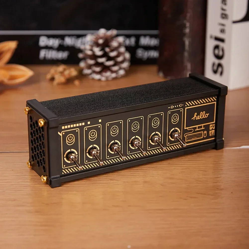E-Electronic  Creative Desktop Decoration with USB Power Board with USB ChargerVintage Power Socket