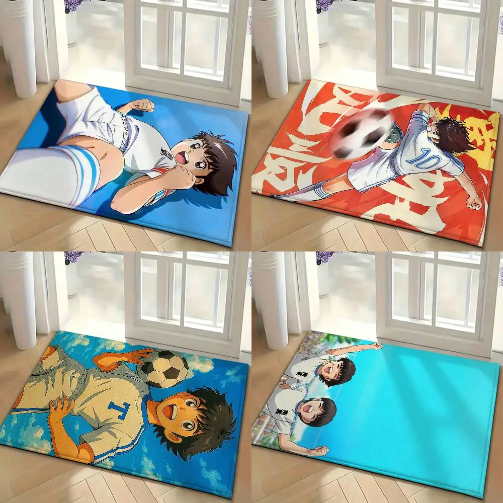 Anime C-Captain T-Tsubasa Floor Mat Soft Non Slip for Entry Door Bathroom Indoor Home Decorative Carpet