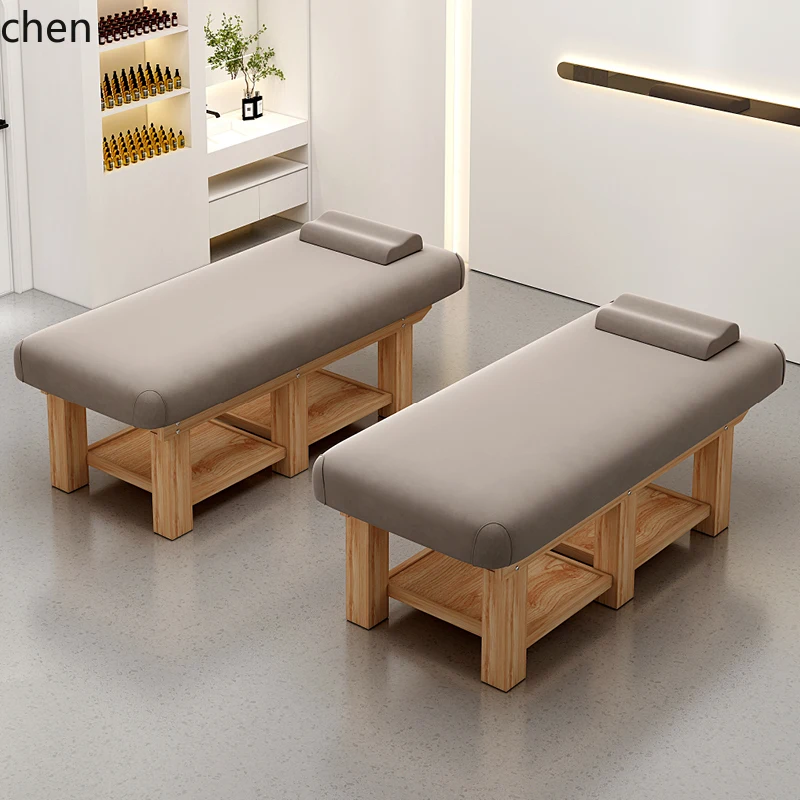 

LXC beauty Solid wood beauty bed Beauty salon Eyelash bed Embroidery bed Tuina