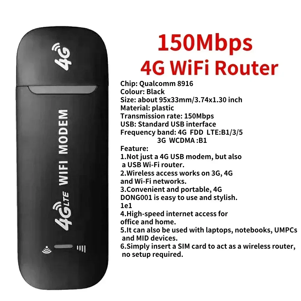 4G/5G Mobile WIFI Router 150Mbps 4G LTE Wireless Router Mit Sim Karte Slot tragbare Tasche MiFi Modem Auto Mobile Wifi Hotspot