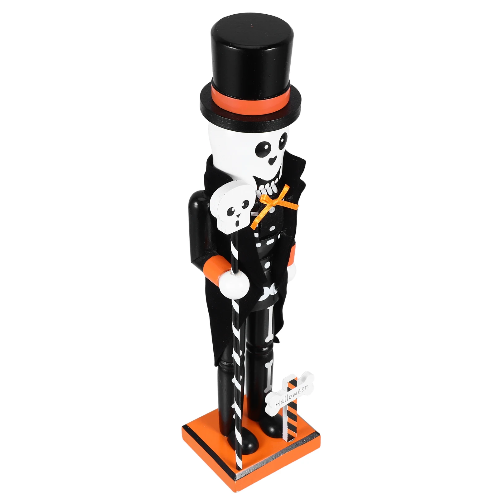 

Wooden Nutcracker Soldier Halloween Figurine Decoration Nutcracker Soldier Table Decoration Halloween Party Ornament