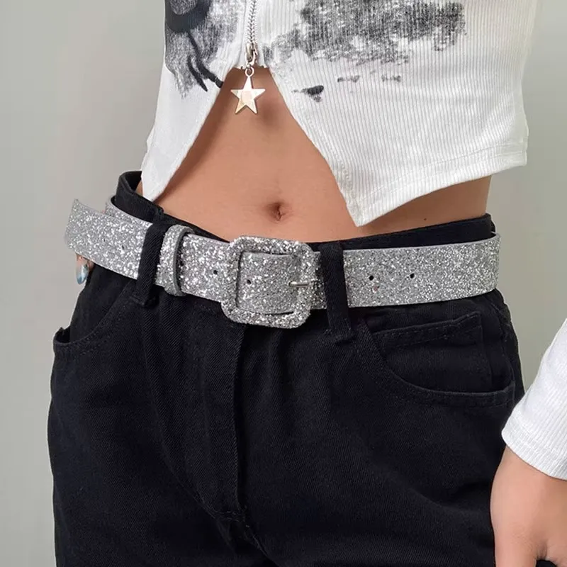 1 pz oro argento alla moda ragazza sexy cintura femminile 2024 nuovi accessori decorazione con gonna jeans cintura femminile adatta per d