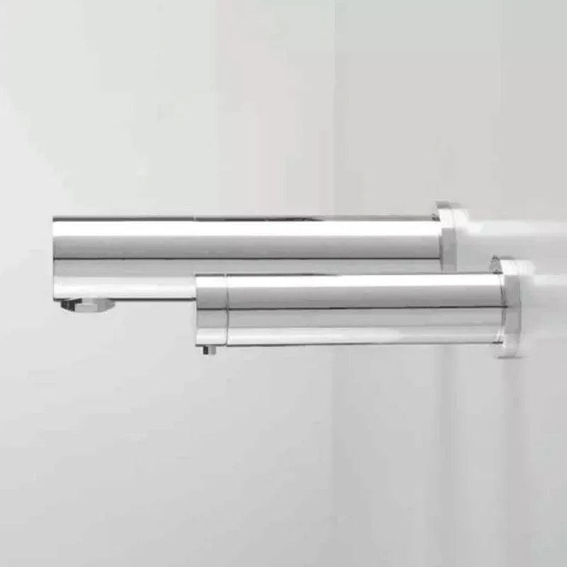 Bathroom Infrared Hot and Cold Basin Faucet Motion Contactless Hand Wash Auto Sensor Faucet with Automatic Soap Dispenser
