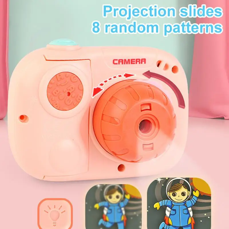 Kids Music Toys Cartoon Camera Projector Toy Early Education Toys Children Sensory Toys For Enhances Fine Motor Skills